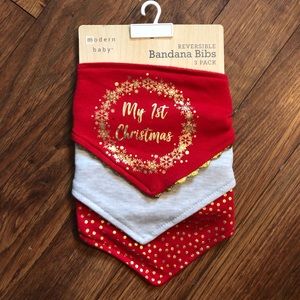 My 1st Christmas bibs